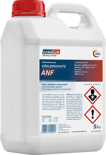 Eurolub Frostschutz KÜHLERSCHUTZ ANF 820005 - Hochleistungs-Frostschutz - Hochleistungs-Frostschutz für Kfz-Flüssigkeiten, schützt zuverlässig vor Frostschäden und sorgt für eine optimale Kühlleistung.