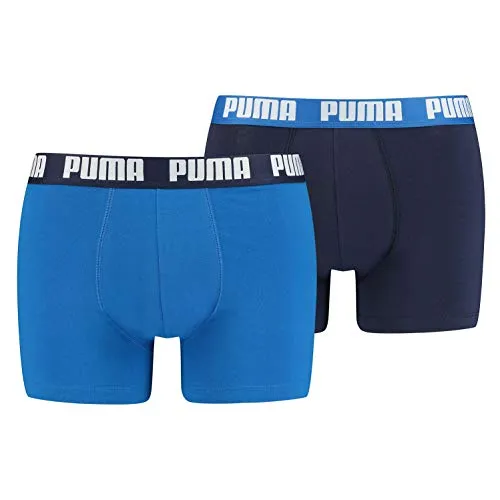 PUMA 2 er Pack Boxer Boxershorts Men Herren Unterhose Pant Unterwäsche, Farbe:420 - True Blue, Bekleidungsgröße:XL