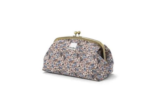 Elodie Kulturbeutel Zip&Go - Blue Garden - Kulturbeutel mit Druckverschluss, ideal für Babys und Kinder. Hochwertiges schwedisches Design von Elodie Details, das Nachhaltigkeit fördert.