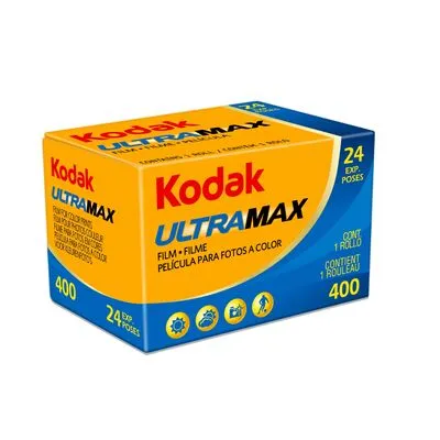 Kodak Ultra Max 400 135/24 Einzelfilm - Kleinbildfilm ISO 400, perfekt für Indoor- und Outdoor-Aufnahmen sowie bei Blitzlicht, bietet hervorragende Bildqualität in jeder Situation.