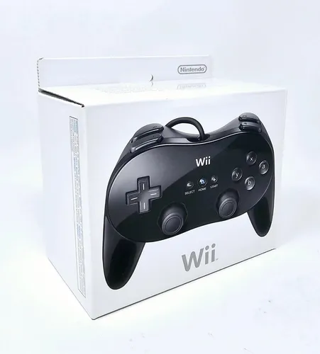 Nintendo Wii Classic Controller Pro - Schwarz - Controller für Nintendo Wii, kabellose Verbindung und ergonomisches Design für stundenlangen Spielspaß.