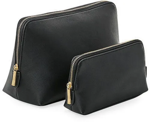 BagBase Kulturbeutel Boutique Accessory Case M – Schwarz - Praktischer Kulturbeutel in Größe M (18 x 11 x 4,5 cm) aus 100% Polyurethan. Ideal für unterwegs, bietet ausreichend Platz für alle wichtigen Utensilien.