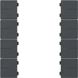 Gira 502028 Wippenset 4-fach Tastsensor 4.55 Plus, anthrazit - Elegantes Wippenset für den 4-fach Tastsensor 4.55 Plus in anthrazit. Hochwertiger Thermoplast sorgt für Langlebigkeit und stilvolle Optik in jedem Raum.