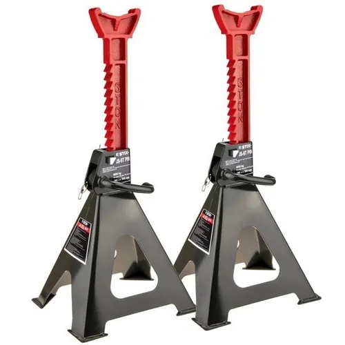 Stix Tool Unterstellböcke JS-6T PIN - 6 Tonnen Tragkraft - Stützböcke mit 6 Tonnen Tragkraft, höhenverstellbar von 385–560 mm für sicheres Arbeiten unter Fahrzeugen. Robuste Stahlkonstruktion mit Sicherheitsbolzen für maximale Stabilität.