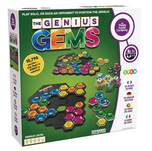 The Happy Puzzle Company – The Genius Gems – ideeënregen, strategiespel en behen
