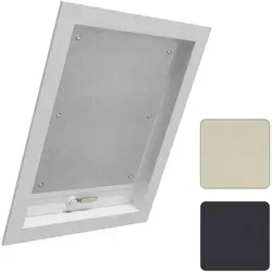 Woltu Dachfensterrollo mit Saugnapf, 48x93 cm, grau - Praktisches Thermorollo für Dachfenster, einfach ohne Bohren mit Saugnäpfen zu montieren. Ideal für effektive Verdunkelung und pflegeleicht mit abwischbarem Material.