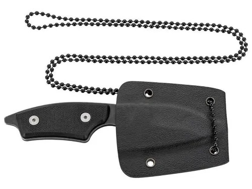 HERBERTZ CJH Neck Knife - G10 - Taschenmesser mit 4,5 cm Klinge, leicht und perfekt für unterwegs. Inklusive praktischer Hartplastikscheide und Kugelkette für einfachen Transport.