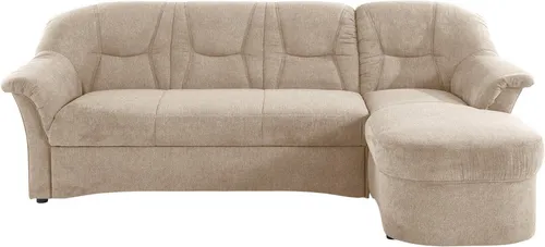 DOMO collection Ecksofa SARAFINA 232x146 cm, auch mit Federkern für noch mehr Sitzkomfort!, whlw. mit Bettfunktion, L-Form