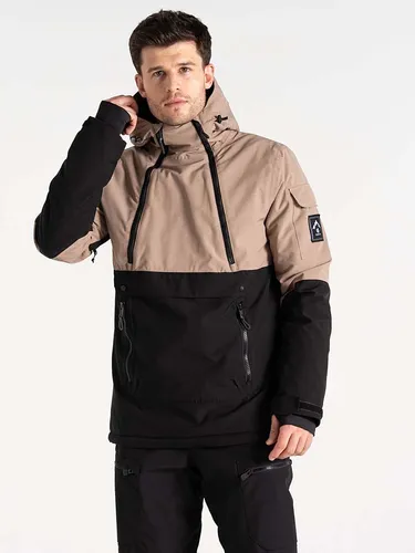 Dare 2b Ski-/Snowboardjacke "T-Bar" in Beige/Schwarz, Größe XXL - Herren Outdoor-Skijacken, wasserabweisend und atmungsaktiv, mit verstellbarer Kapuze und verschweißten Nähten für optimalen Komfort beim Wintersport.