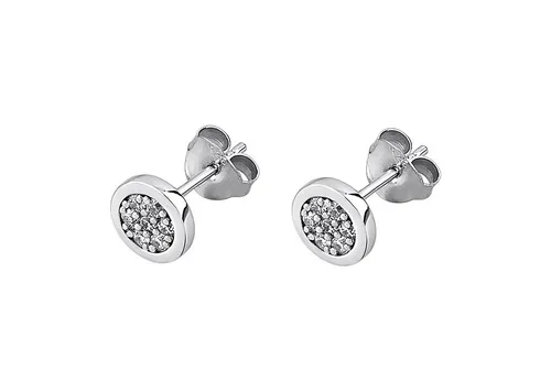 Lotus Silver 925 Ohrstecker mit Zirkonia LP1712-4/1 - Elegante Ohrstecker aus 925 Sterling Silber, verziert mit funkelndem Zirkonia. Perfekt für besondere Anlässe wie Hochzeiten oder Jubiläen.