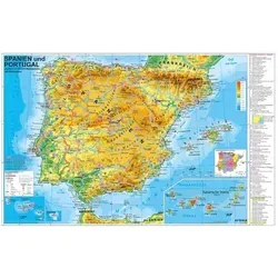Stiefel Landkarte Spanien und Portugal