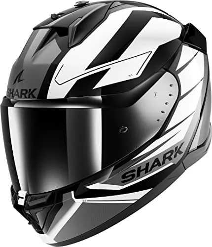 SHARK D-SKWAL 3 SIZLER Integralhelm schwarz-weiß-anthrazit, Größe L - Der SHARK D-SKWAL 3 SIZLER Integralhelm kombiniert Sicherheit und modernen Look. Mit leichtem Design und innovativer Ausstattung für optimalen Tragekomfort im täglichen Einsatz.