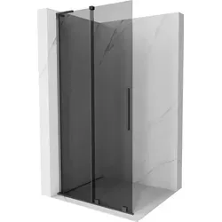 Mexen Velar L Duschwand Schiebetür Walk-in 100 x 200 cm – graphit 8 mm, gun gray gebürstet - Elegante Mexen Velar L Duschwand mit Schiebetür, 100 x 200 cm, in graphit. Mit 8 mm starkem, gehärtetem Glas und Schutzbeschichtung für einfache Pflege. Ideal für moderne Badezimmer.