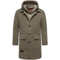 STONE HARBOUR Herren Wintermantel Thiagoo XX Stone Brown Gr. XL - Moderne Winterjacke im Dufflecoat-Stil mit abnehmbarem Inlay. Der windabweisende Materialmix sorgt für Wärme und Komfort. Ideal für stilvolle Looks in der kalten Jahreszeit.