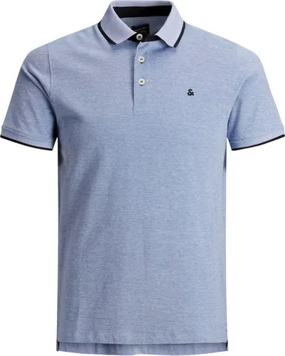 JACK&JONES Essentials Mens Bright Cobalt Polo S/S - Poloshirt in schmaler Passform mit klassischem Pikee-Strick, bietet angenehmes Tragegefühl und elegante Optik – ideal für stilbewusste Herren.