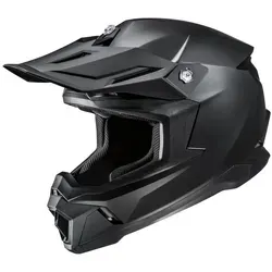 HJC C50 Semi Flat Black MX Offroad Helm Gr. XL - Schlichter Offroad-Helm in Matt Schwarz, ECE-zugelassen. Leicht, belüftet und mit antiallergischem Innenfutter für optimalen Tragekomfort. Inklusive Aufbewahrungstasche.
