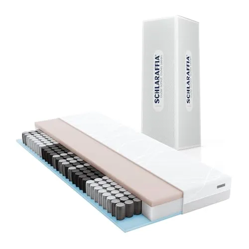 Schlaraffia myNap TFK - Taschenfederkernmatratze 90x200 cm, optimale Stützleistung und atmungsaktive X-Spring Technologie für erholsamen Schlaf
