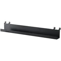 HOME DELUXE Regal für Akustikpaneel RESONA 50 x 5 cm Schwarz - Kerzenregal für Akustikpaneele, mühelose Montage ohne Bohren dank innovativer Einhängemechanik, elegantes schwarzes Design.
