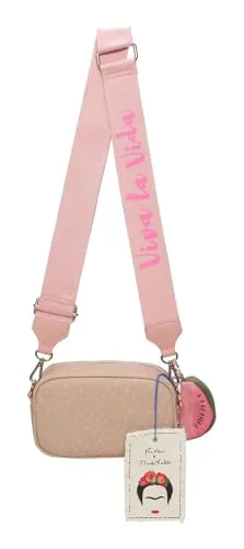 Fritzi aus Preußen Umhängetasche Canvas Crossbody Bag - Künstlerische Umhängetasche im Frida-Kahlo-Stil, farbenfrohes Design mit verstellbarem Schulterriemen für optimalen Tragekomfort.