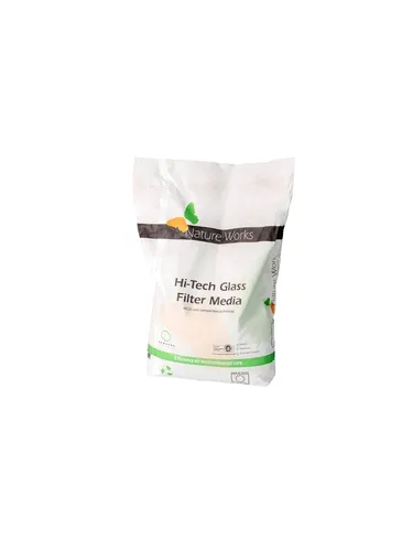 NATURE WORKS Glas-Filtersand 10 kg für Schwimmbad - Ersatzteile für Poolfilter & Poolpumpen, 99,64% Filterleistung für hygienisches Wasser und reduzierte Betriebskosten durch Anti-Compaction Technology.