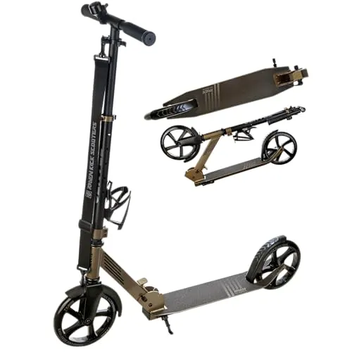 RAVEN Scooter Tretroller für Kinder & Erwachsene – klappbar, höhenverstellbar, mit Zubehör - Flexibel einstellbarer Lenker für optimale Anpassung, leichtes und stabiles Design, ausgestattet mit Sicherheitsmerkmalen wie Klingel und Tragegurt – ideal für den Alltag und Freizeit.