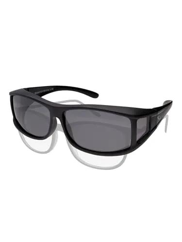ActiveSol Überzieh-Sonnenbrille Classic für Herren, polarisiert - Praktische Überbrille für Brillenträger mit Seitenfenstern für optimalen Blendschutz beim Autofahren. Polarisierte Linsen reduzieren Blendungen und bieten UV400 Schutz – ideal für helle Sommertage.