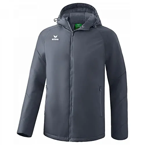 Erima Unisex Team Winter Jacke 3XL - Funktionsjacke aus wasserdichtem Obermaterial mit 1.500 mm Wassersäule, ideal für kalte Tage dank wattierter 160 g/m² Füllung und hohem Kragen.