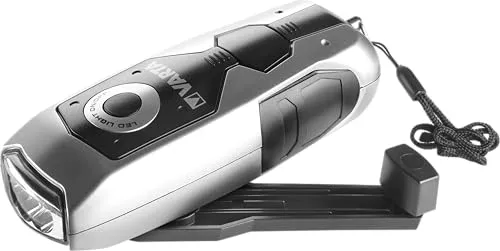 Varta Dynamo Light LED - Taschenlampe mit innovativer Dynamo-Technologie, ideal für Notfälle und Outdoor-Aktivitäten, kein Batteriewechsel notwendig.