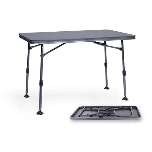 Berger Molveno Campingtisch 115 x 70 cm - Camping-Möbel mit elegantem Design und hoher Stabilität. Ideal für Outdoor-Aktivitäten, leicht und verstellbar für optimalen Komfort.