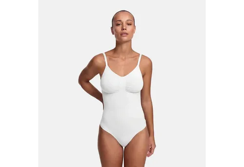 cfab by creamy fabrics Miederbody Bodysuit Sculpting Shapewear Weiß XS - Figurformender Miederbody aus elastischem Material für eine perfekte Silhouette. Ideal für den täglichen Gebrauch und Maschinenwäsche geeignet. Erleben Sie hohen Tragekomfort!