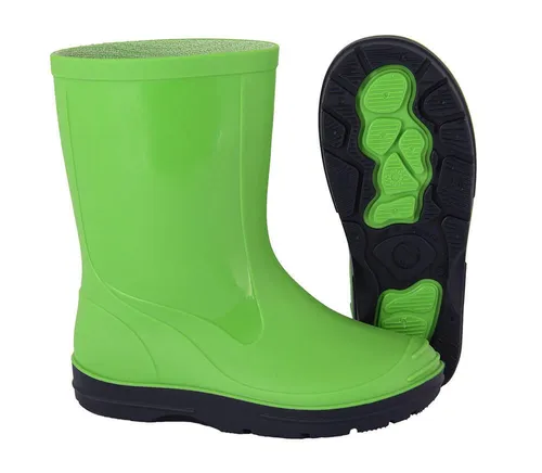Beck Unisex Kinder Basic 486 Gummistiefel, Grün, 21 EU - Stiefel für Mädchen, wasserfest und robust, ideal für nasse Tage im Freien.