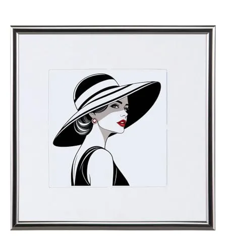 IDEAL TREND New Lifestyle Kunststoff Bilderrahmen quadratisch Foto Rahmen Picture Frame Collage: Farbe: Antrazit | Format: 50x50