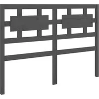 vidaXL Kopfteil Grau 165,5x4x100 cm aus Kiefernholz - Klassisches Bett-Headboard aus massivem Kiefernholz, das rustikalen Charme und Komfort bietet – ideal als Rückenstütze beim Lesen oder Entspannen im Bett.
