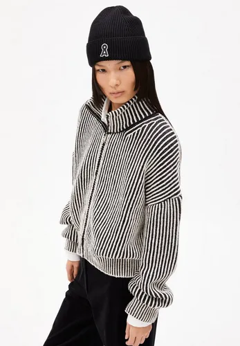 ARMEDANGELS Damen Strickjacke MEDEAA VANISE Loose Fit - Stylische Loose Fit Strickjacke aus hochwertigem Bio-Wollmix, ideal für einen nachhaltigen Look. GOTS-zertifiziert für geprüfte Qualität.