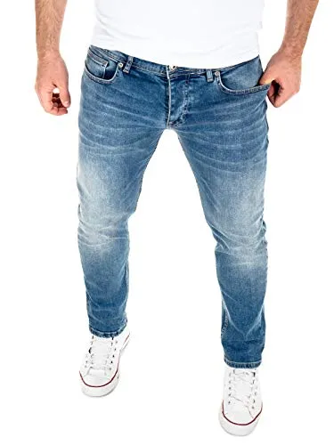 WOTEGA Alistar Herrenjeans - Slim Fit Denim in Insignia Blue - Moderne Slim Fit Herrenjeans mit 98% Baumwolle und 2% Elastan für optimalen Tragekomfort. Pflegeleicht und vielseitig kombinierbar, ideal für jeden Anlass.