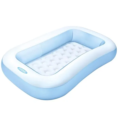 Intex 57403NP - Baby Pool Rectangular - Schwimmingpool für Kinder, ideal für einen sicheren Badespaß im Garten, geeignet für Kinder bis 16 Jahre.