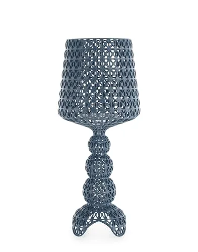 Kartell Mini Kabuki Tischlampe, dimmbar, H 70 cm, Blau - Elegante Tischlampe von Ferruccio Laviani, gefertigt aus hochwertigem Polycarbonat. Mit dimmbarer Funktion für individuelle Lichtstimmung. Ideal für stilvolle Akzente im Wohnraum.