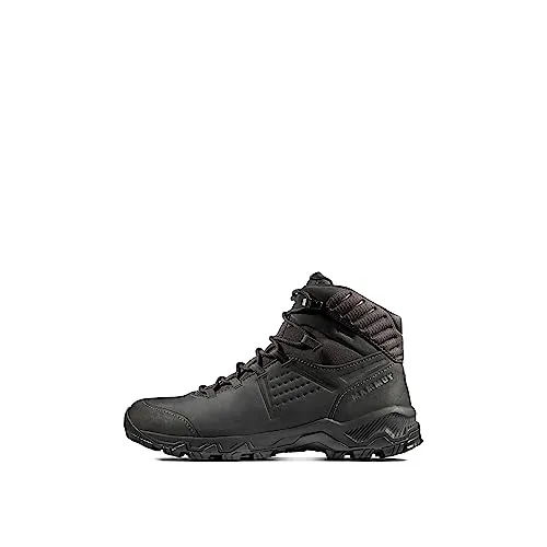 Mammut Mercury IV Mid GTX Wanderschuhe schwarz Herren, Größe 42 (US 9) - Wasserdichte Wanderschuhe aus terracare Nubukleder mit flexibler Vibram-Sohle für besten Grip und hervorragendem Komfort dank 3D Memo Foam und atmungsaktiver GORE-TEX Membran.
