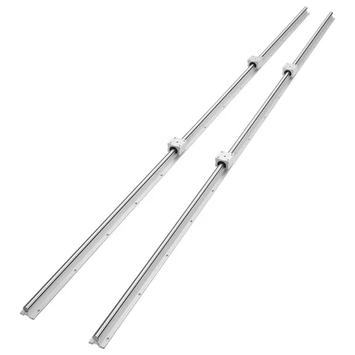 VEVOR Linearführung SBR20-1800mm mit Gleitblöcken - Sonstige Handwerkzeuge: Robuste Kohlenstoffstahl- und Aluminiumkonstruktion für hohe Belastbarkeit und präzise Bewegungsführung, ideal für CNC-Maschinen und 3D-Drucker.