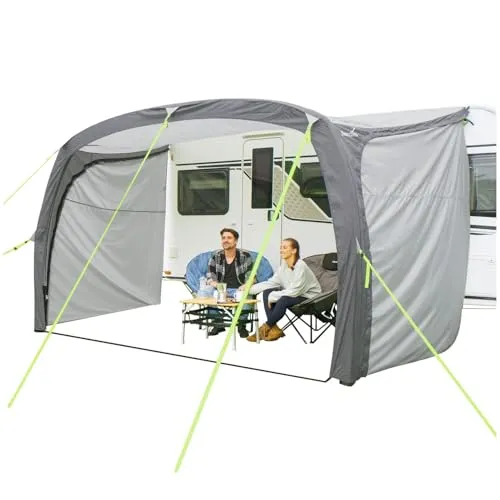 Skandika Vorzelt Vika Air Caravan 400 - Vorzelte mit Seitenwänden für Wohnwagen, schnell mit Skandika Air-Rise Technology aufzubauen – einfach aufpumpen. Wetterfestes Material mit 3.000 mm Wassersäule und UV-Schutz (UPF 50+) sorgt für Schutz und Langlebigkeit.