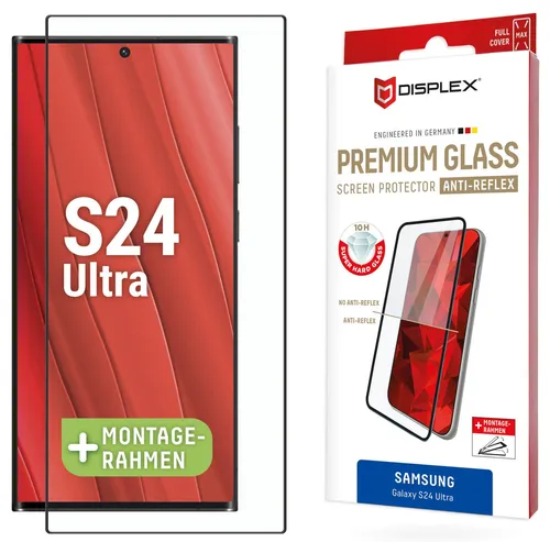 DISPLEX Premium Anti-Reflex Panzerglas (super-entspiegelt, FC, 10H) für Samsung Galaxy S24 Ultra