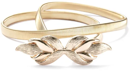 LASCANA Taillengürtel Schmuckgürtel - Taillengürtel aus 100% Metall, elastisch für perfekten Sitz. Ideal für Kleider & Overalls, glänzende goldfarbene Optik verleiht jedem Outfit einen eleganten Touch.