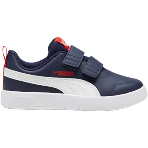 Puma Courtflex V3 V PS Kinder Sneaker - Stylische Kinder Sneaker mit KinderFit Komfort, ideal für Abenteuer und Spielplatzaktivitäten. Perfekt für aktive Kinder!