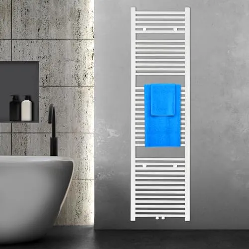 VILSTEIN® Badheizkörper 180x50cm - Eleganter Handtuchtrockner für Ihr Bad - Vielseitiger Badheizkörper mit 814 Watt für optimale Wärme und Handtuchtrocknung. Ideal für Badezimmer von 8-17 qm. Einfache Montage und flexibles Design für jeden Raum.