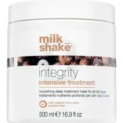 Milk Shake Integrity Intensive Treatment Haarmaske 500 ml - Haarkuren für alle Haartypen, spendet intensive Hydratation und Nährstoffe, sorgt für glänzendes und regeneriertes Haar dank Arganöl und Sheabutter.
