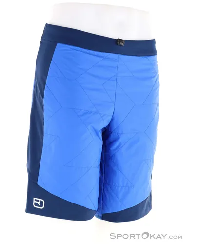 Ortovox Swisswool Piz Boe Shorts Men Blue Note (M) - Hosen für Männer, ideal für Skitouren, leicht, winddicht und abriebfest mit stylischer Pixeloptik. Perfekte Performance bei minimalem Gewicht.