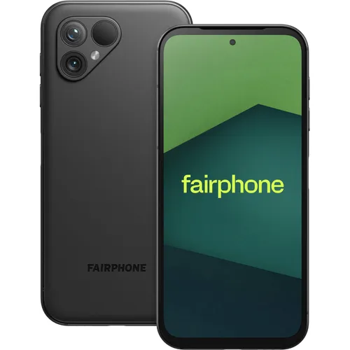 Fairphone 5 - 128 GB, Mattschwarz, 6.46" Display, SIM + eSIM, 50 Mpx Kamera, 5G-fähig für nachhaltige Mobilität
