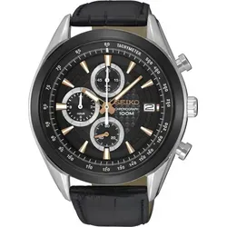 Seiko Herrenuhr SSB183P1 - Sportlicher Chronograph - Chronograph für Herren mit robustem Edelstahlgehäuse, wasserdicht bis 10 bar und präzisem Quarzwerk. Ideal für Sport und Alltag.