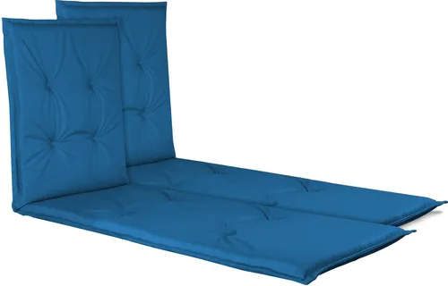 Aspero Liegenauflage Set - 2 wasserdichte Polsterauflagen für Sonnenliegen - Wetterfeste Polsterauflagen für perfekten Komfort auf Ihrer Liege. Mit einem Stehsaum und einer Stärke von 60 mm bieten sie optimalen Sitzkomfort und sind ideal für den Außenbereich.