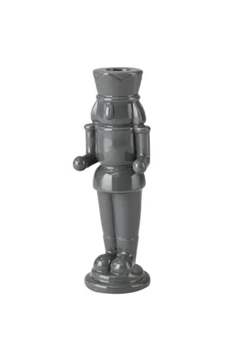Gift Company Kerzenhalter Schiaccianoci (Nussknacker), dunkelgrau 20cm